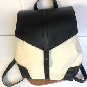 Deux Lux canvas & vegan leather backpack